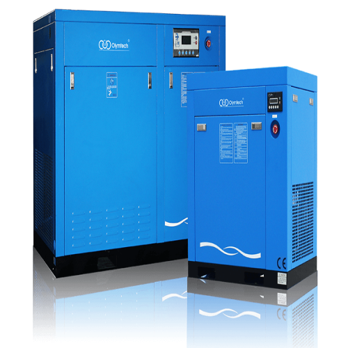 Olymtech fixed speed screw air compressor(belt driven/direct driven)